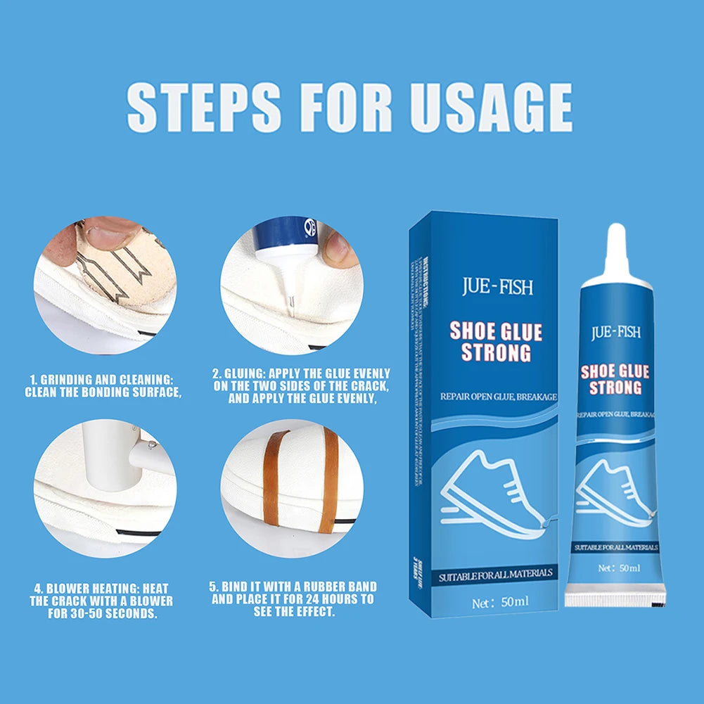 Strong Worn Shoes Glue Sole Adhesive Shoemaker Sneakers Boot Mending Liquid Tool Professional Instant Repair Glue