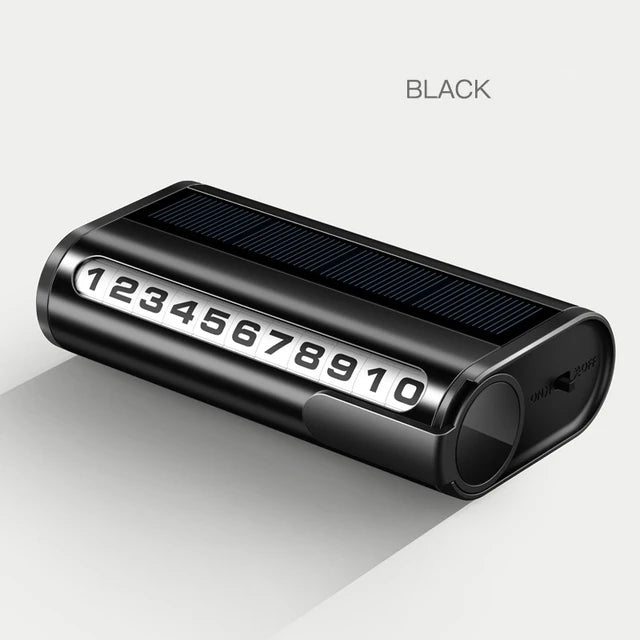 Car Temporary Stop Phone Number Card Parking Number Plate Luminous Auto Parking Card For BMW Audi Mercedes Benz Volkswagen VW