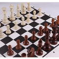 32 Pieces Wooden Chess King Height 110mm Game Set Chessmen Chess Leathe Board Competitions Set Kid Adult Chess Gift