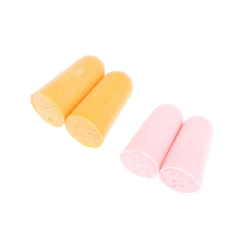 Comfortable Earplugs for Noise Reduction 20Pcs Soft Reusable Protection for Work Sleep Travel and Study
