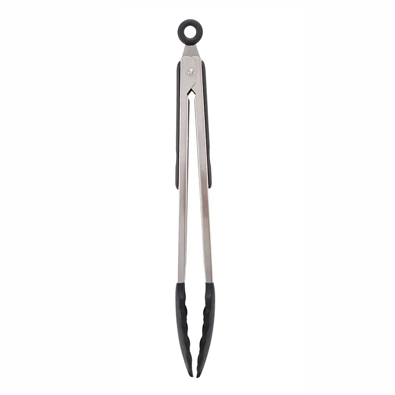 7/9/12inch Household multi-functional stainless steel food tongs with handles, kitchen bread tongs, barbecue and steak tongs
