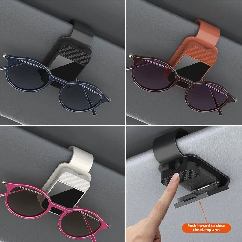 Car Sun Visor Eyeglass Frame Car Glasses Clip Universal Clip Sunglasses Sun Glasses Holder Visor Car Interior Accessory Aut N8H9