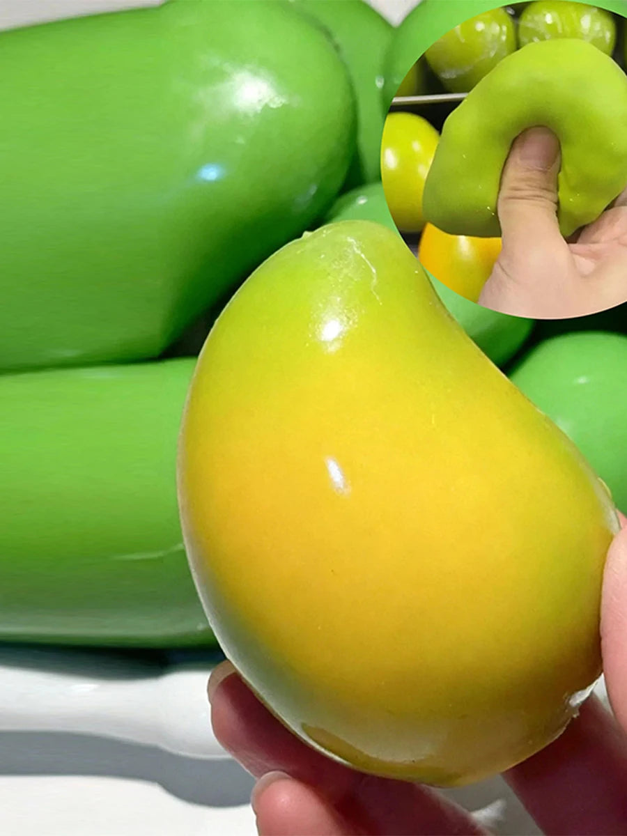 Simulated Orange Mango Lemon Potato Corn Pudding Pineapple Handmade Squishy Stress Ball Crisp Crunch ASMR Sensory Squeeze Ball