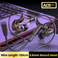 Type C/3.5mm Wired Earphones HiFi Stereo In Ear Headphones Noise Canceling Sport Gaming Headsets With Dual Microphones Earbuds