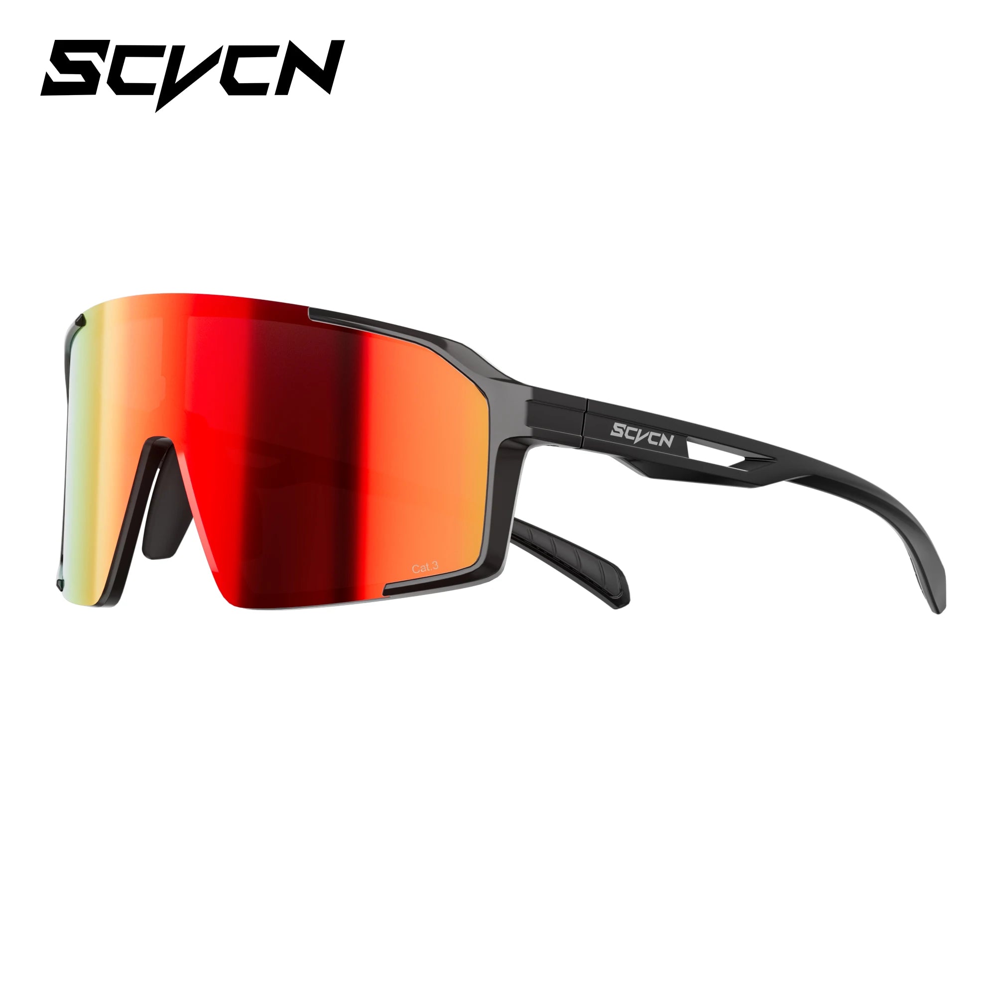 SCVCN HD Integrated Sports Sunglasses for Mountaineering Cycling Running Hiking Glasses UV400 Unisex Stylish Driving Sunglasses