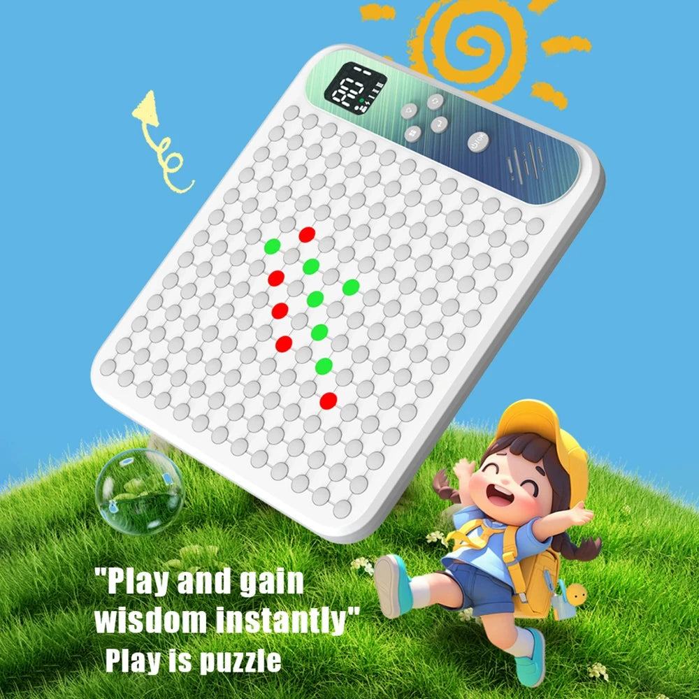 17 in 1 Multifunctional Smart Board Game Electronic Chess Backgammon Go Tic-Tac-Toe Whack-a-Mole Combe for Kids Educational Toy