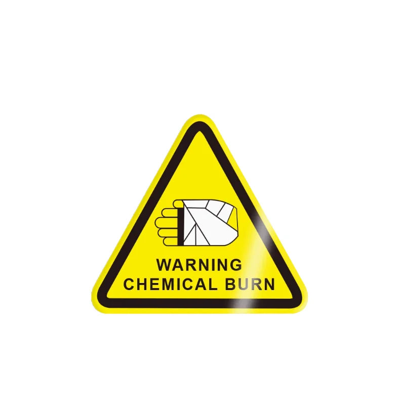 10Pcs 50X50Mm Safety Warning Signs, Workshop Production Safety Warning Signs, Hazard Warning Signs