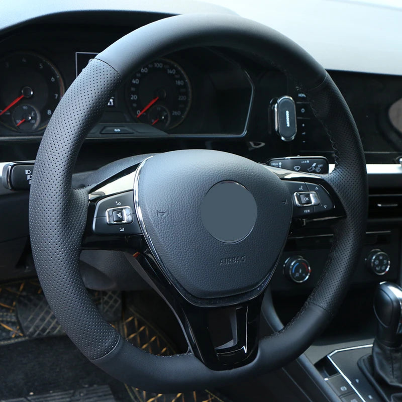 DIY Customized Anti-Slip Car Steering Wheel Cover For BMW 3 Series F30 F31 F34 F35 318i 320i 328i 335i 340i Microfiber Leather