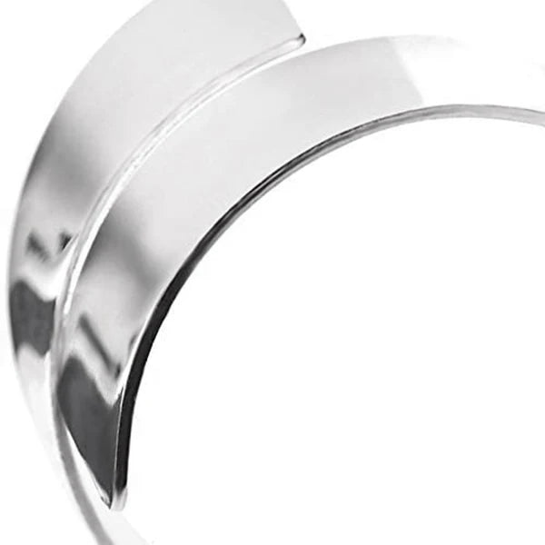 6 Pcs Napkin Ring,Circle Napkin Holder for Wedding Christmas Dinner Table Decor Silver-A68X