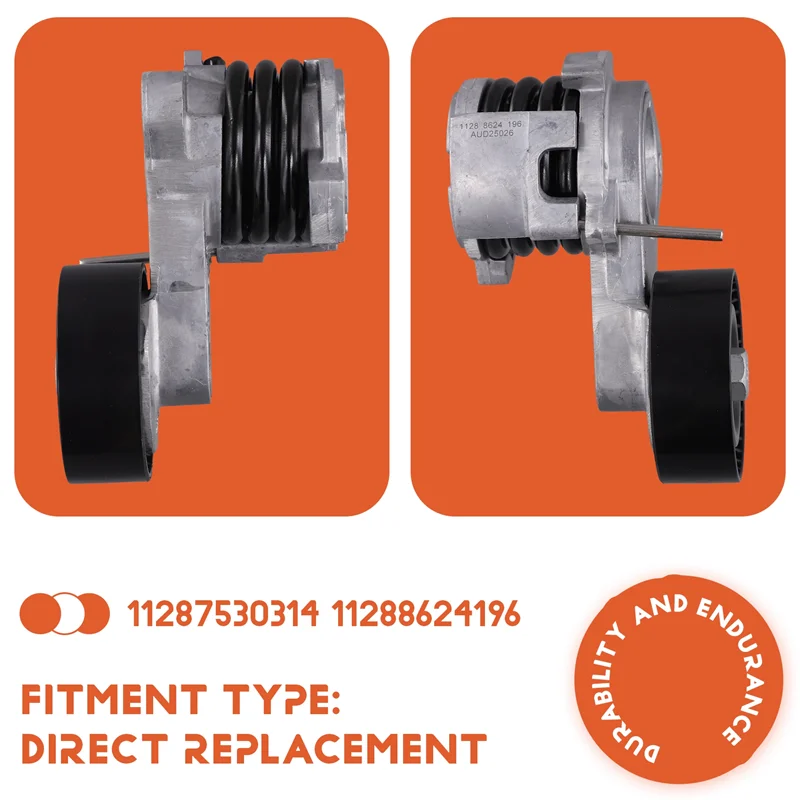 B45A-11288624196 Drive Belt Tensioner For BMW E60 E61 E63 E64 E83 523 525 528 530 X3 N52B30A N52B25A-Also Fits 11287530314 53402
