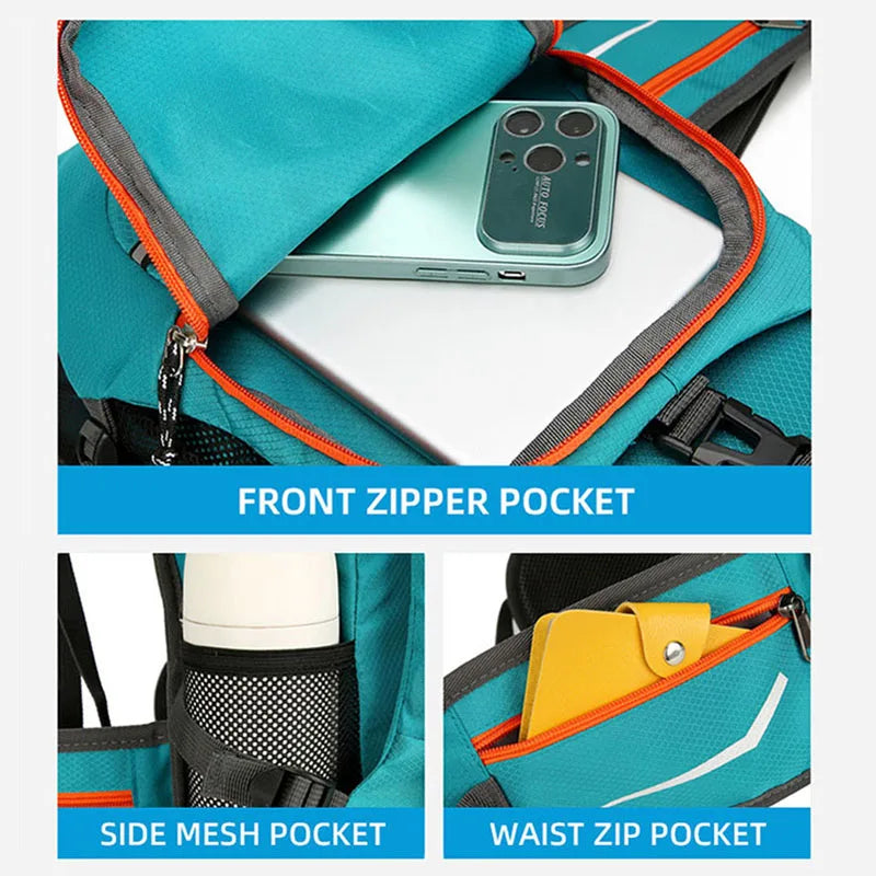 Lightweight Hydration Cycling Backpack Outdoor Sport Hiking Camping Climbing Mountaineering Rucksack Travel Hydro Water Daypack