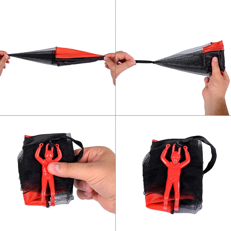 Outdoor Flying Parachute Toy Party Game Group Activity Interactive Stress Relief Fun Gift for Adults Teens