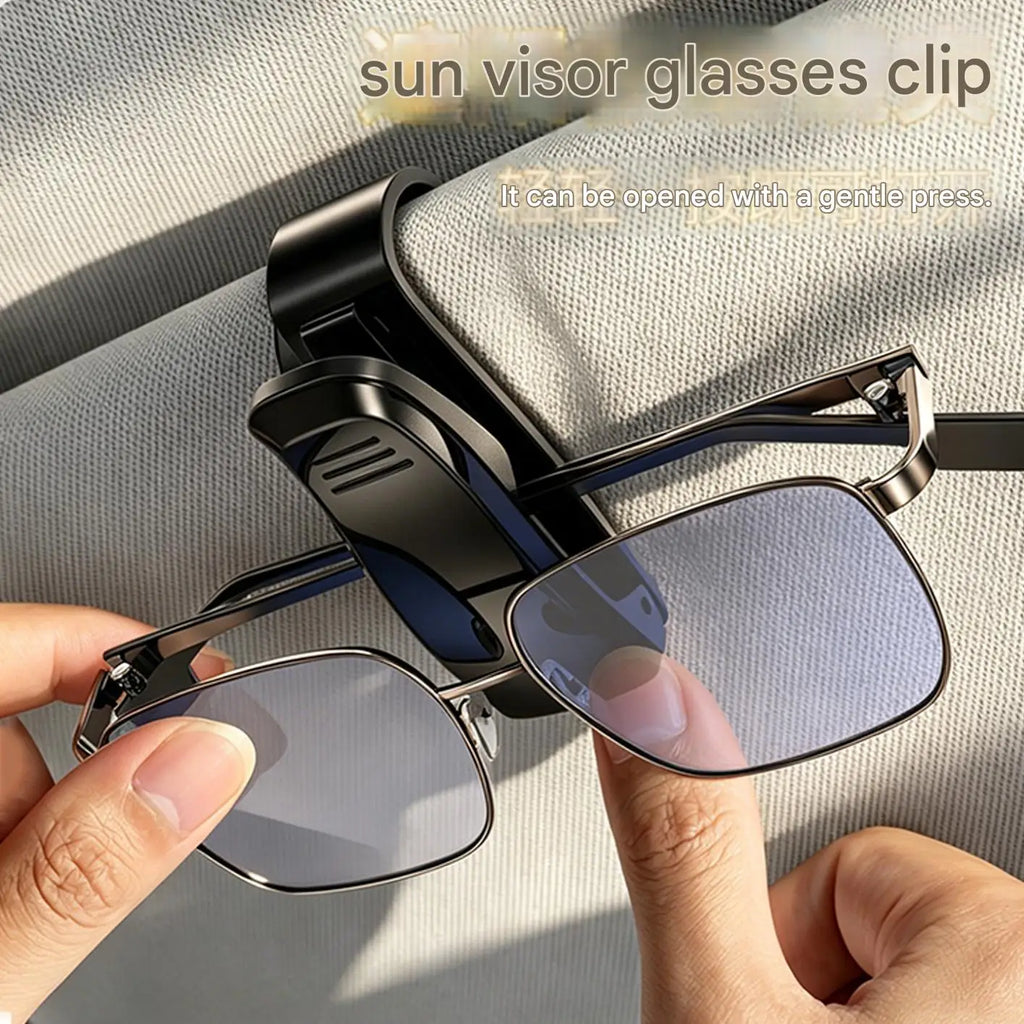 Universal Car Auto Sun Visor Glasses Box Sunglasses Clip Card Ticket Holder Fastener Pen Case Eyeglasses Clips Accessories