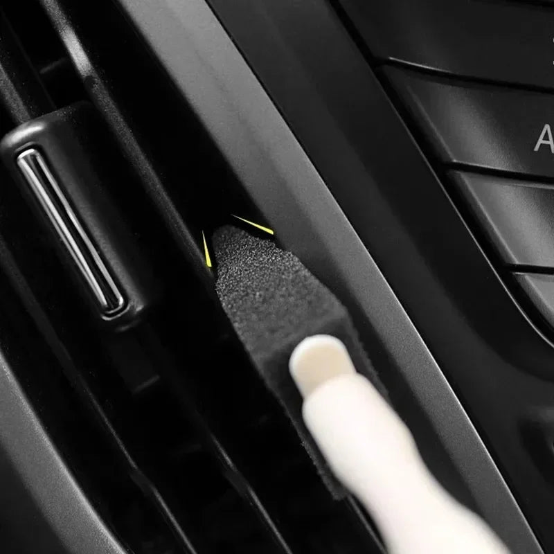 100/1pcs Car Air Conditioner Vent Cleaning Brush Auto Interior Air Outlet Detailing Scrub Sponge Brush Grille Duster Clean Tools