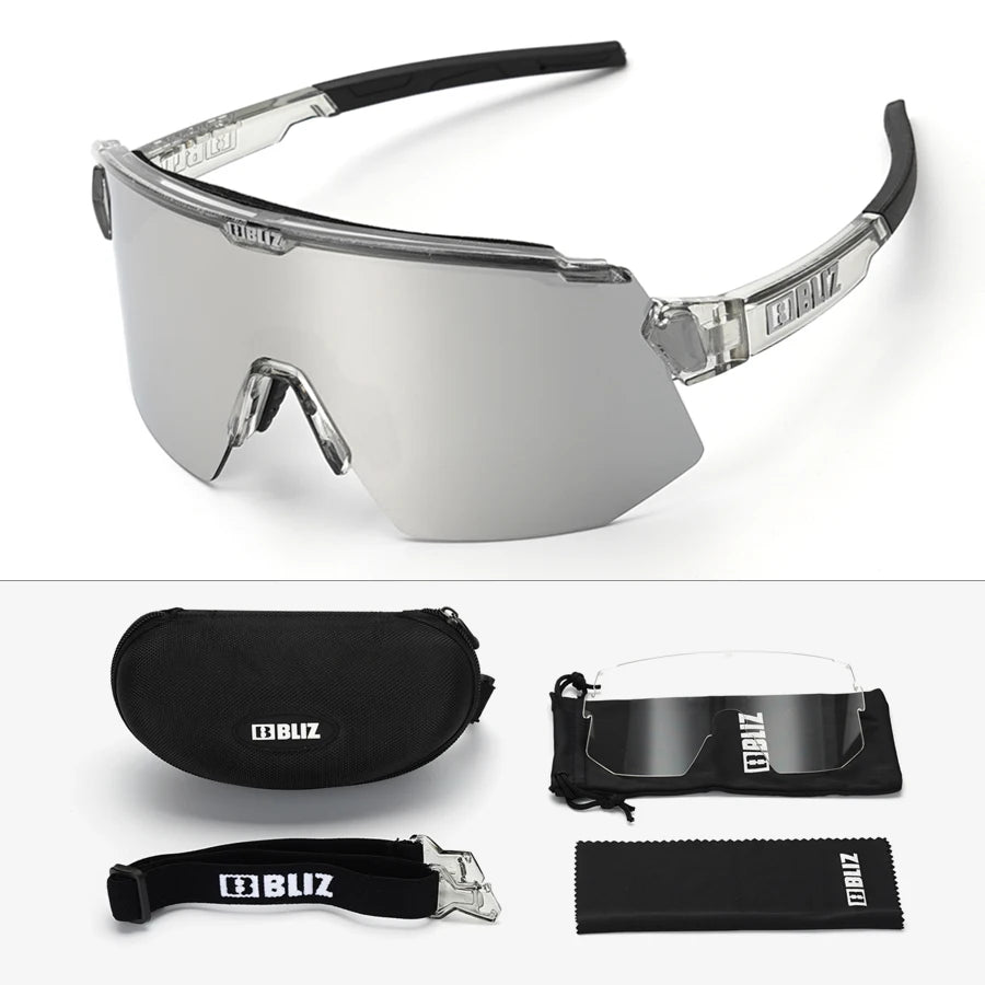 B Bliz Breeze Style Polarized Cycling Sunglasses UV400 Photochromic Outdoor Glasses for Men Women Anti-Slip for Climbing Hiking