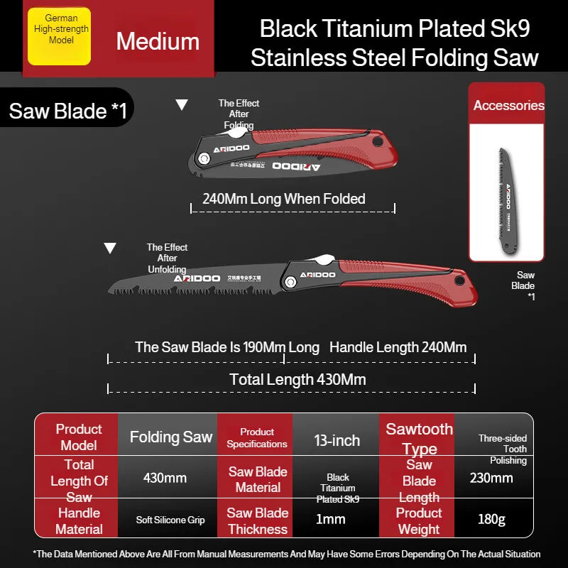 Portable Durable RustProof Hand Saw Hand Saw Durable Outdoor Portable RustProof