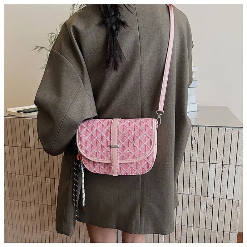 High-End Minimalist Diaper Bag For Women Classic Leather Handbag Top Layer Crossbody Shoulder Purse Large Capacity Tote Bag