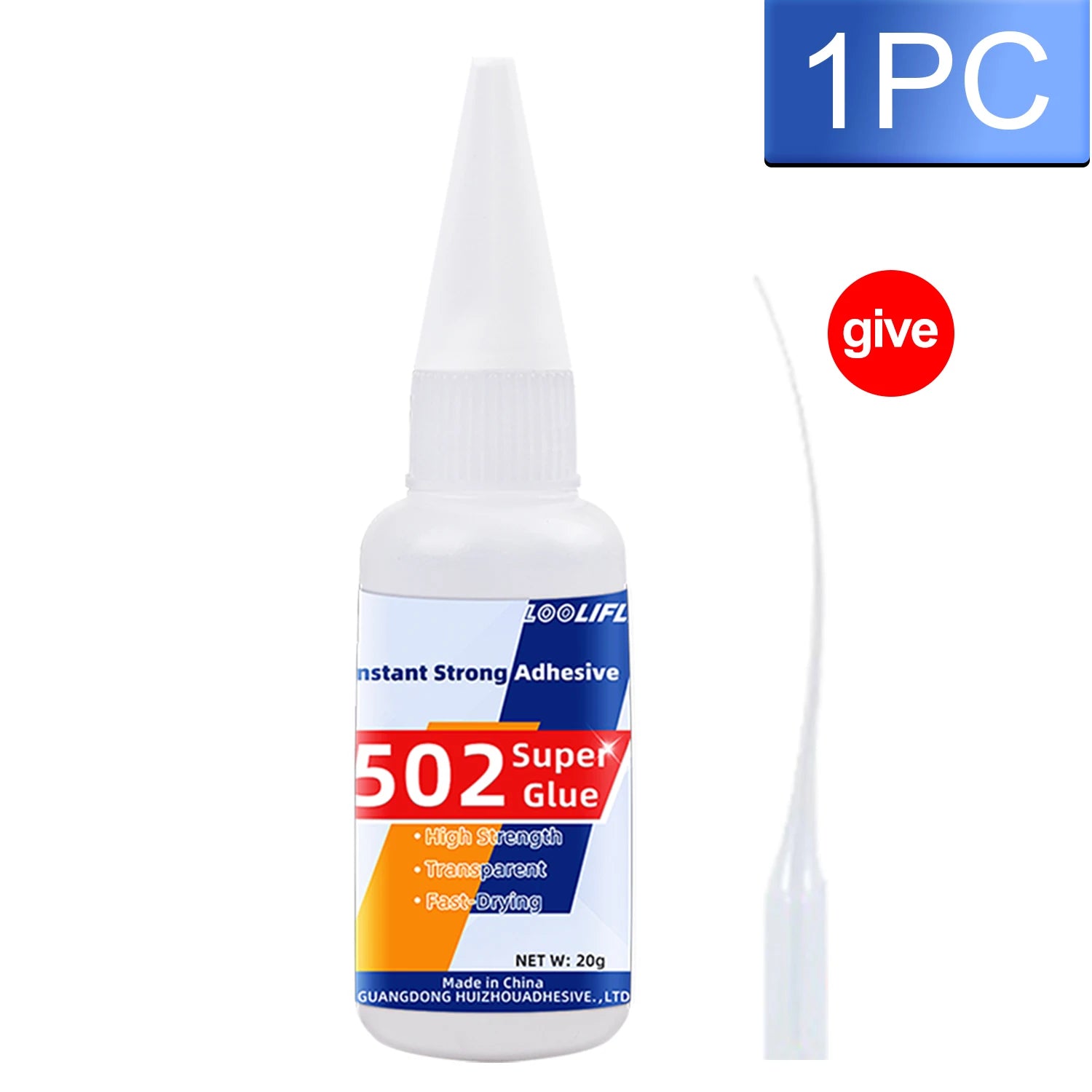 502 Super Glue Instant Cyanoacrylate Adhesive High Strength Fast Drying for Metal Wood Plastic Ceramic Glass DIY Bonding Tool