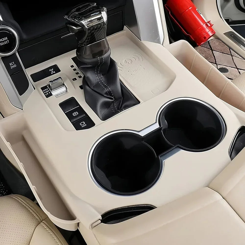 Car Centre Console Gear Knob Panel Control Switch Anti Dust-proof Cover Silicone Storage Box For Toyota Land Cruiser LC300 2022+