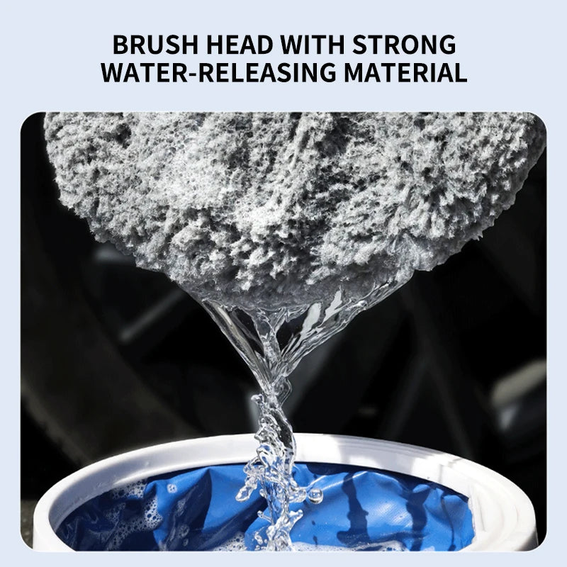 SEAMETAL Car Cleaning Brush Details Adjustable Super Absorbent Car Wash Brush Telescopic Long Handle Wash Mop Car Accessories