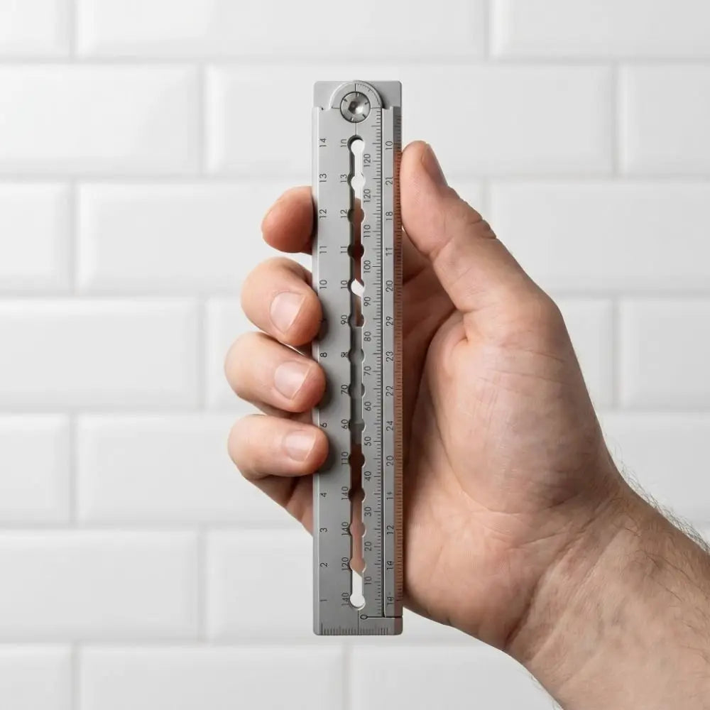 Adjustable Multi Angle Measuring Ruler High Precision Inches & Centimeters 7-in-1 Measuring System Angle Finder