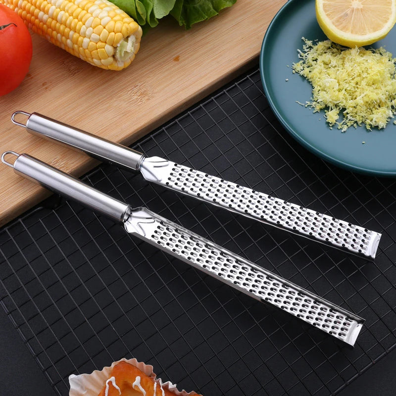 1PCS Home Stainless Steel Cheese Lemon Grater Cheese Grater Chocolate Lemon Fruit Long Grater Kitchen Gadgets