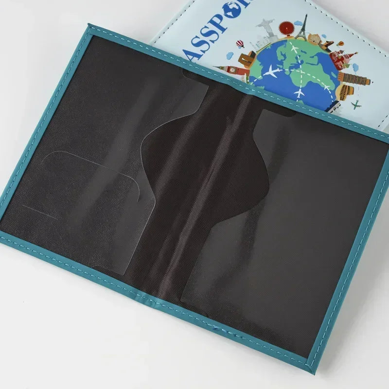 UV Color Print Global Passport Cover Plane Ticket Holder Passport Holder Id Card Holder Passport Covers Travel Accessories