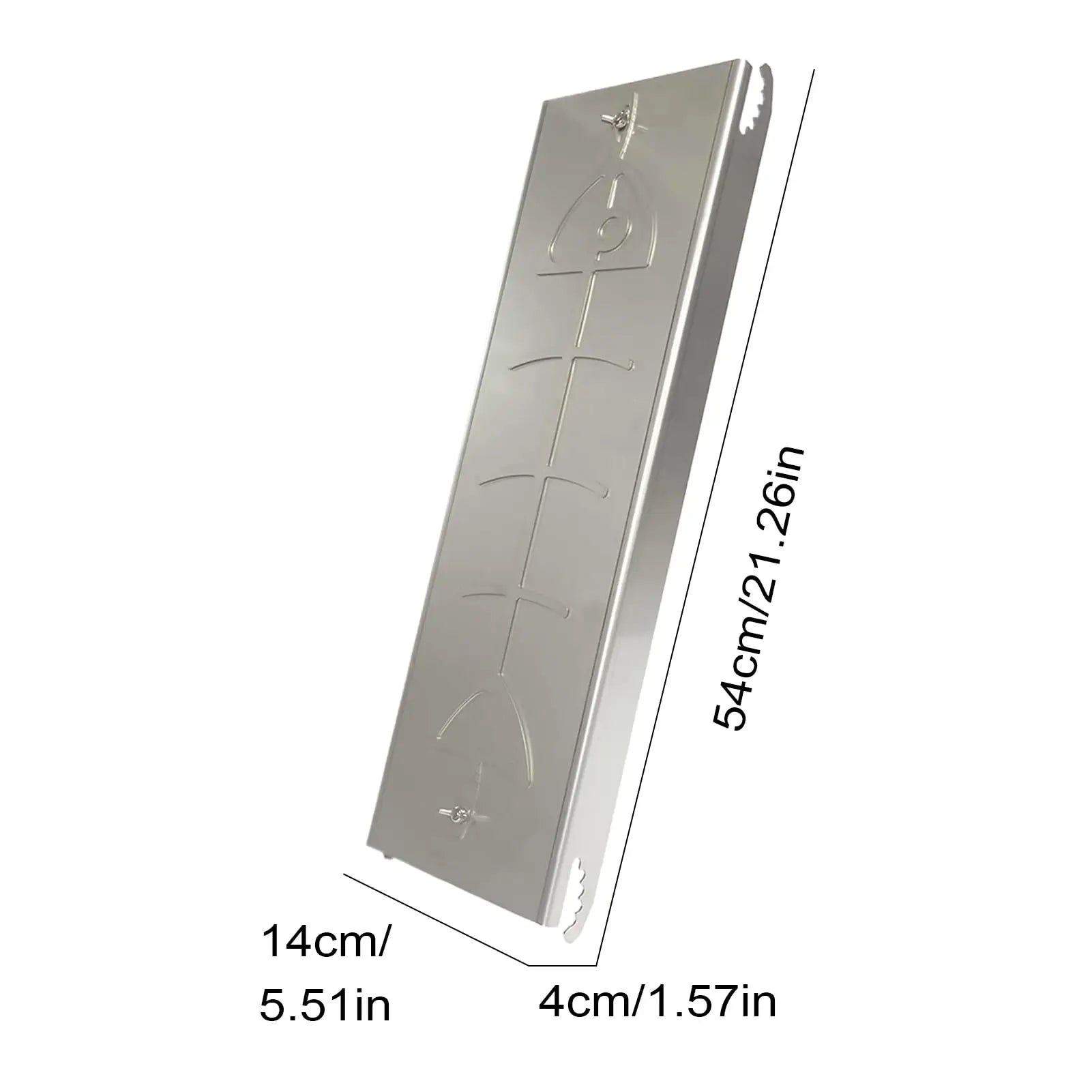 Stainless Steel Flame Salmon Holder, Flat Cooking Rack with Secure Lock Design and, Outdoor BBQ Cookware for Grilling Fish