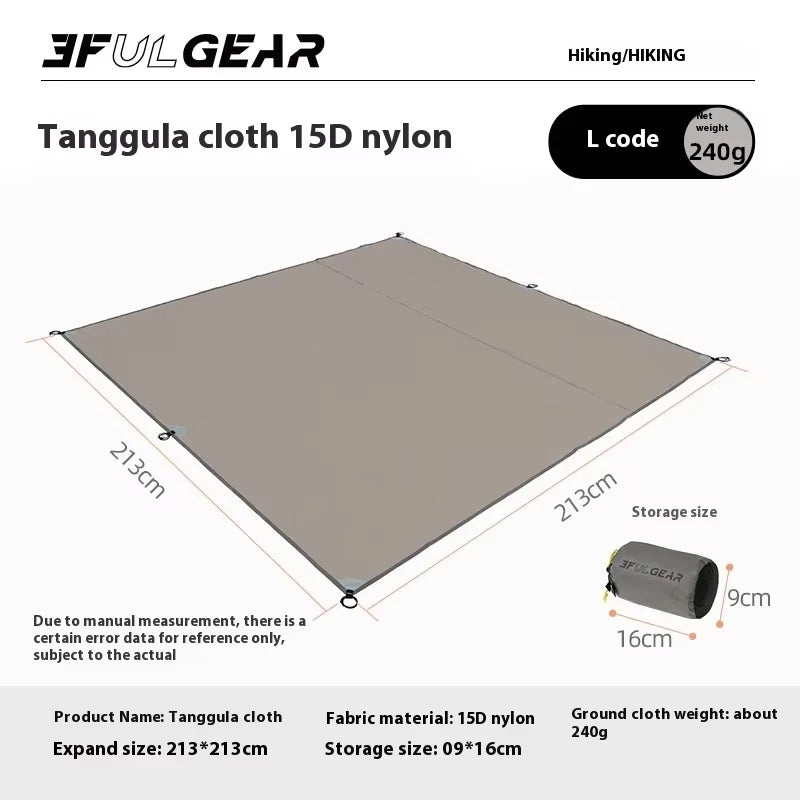 3F UL GEAR Tanggula Ground Cloth Outdoor Camping Multifunctional Portable Lightweight Moisture-Proof and Waterproof Ground Cloth