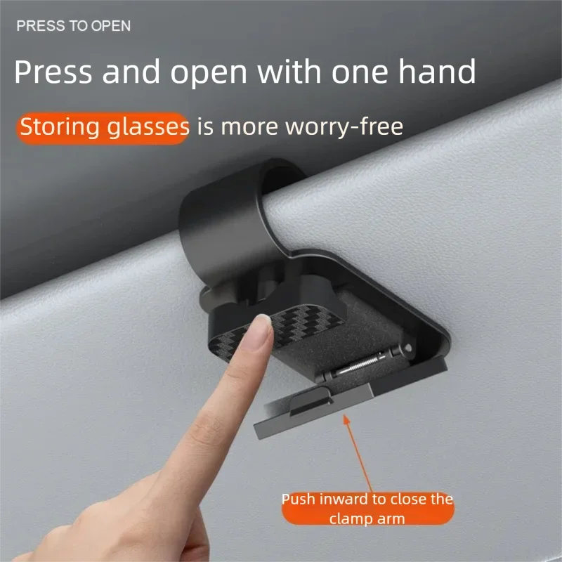 Car Sun Visor Sunglasses Clip Holder Stable Eyeglasses Hanger Card Ticket Organizer Interior Storage Clip Car Accessories CYYJJ2