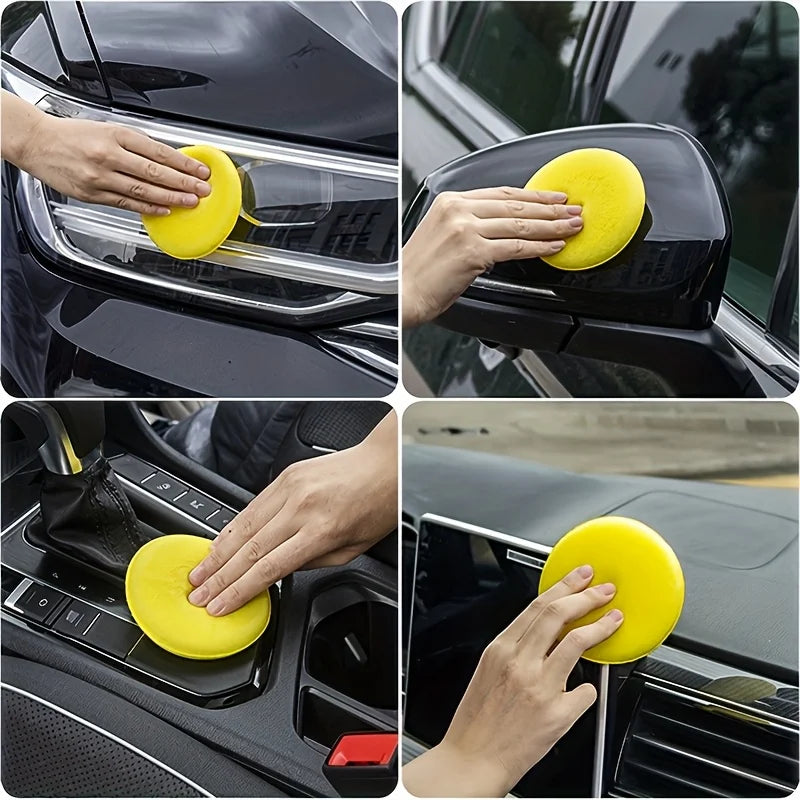 Auto Cleaning Tool Honeycomb Sponge Chenille Car Wash Gloves Dust Removal Brush Long Cleaning Brush Kit
