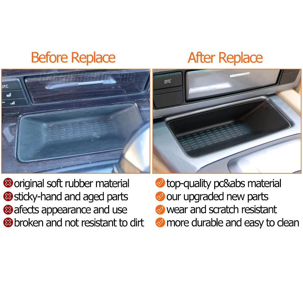 Car Center Console Front Storage Coin Glove Box Case Kit Cover Replacement For BMW 5 Series E60 E61 2005-2010 51166974707﻿
