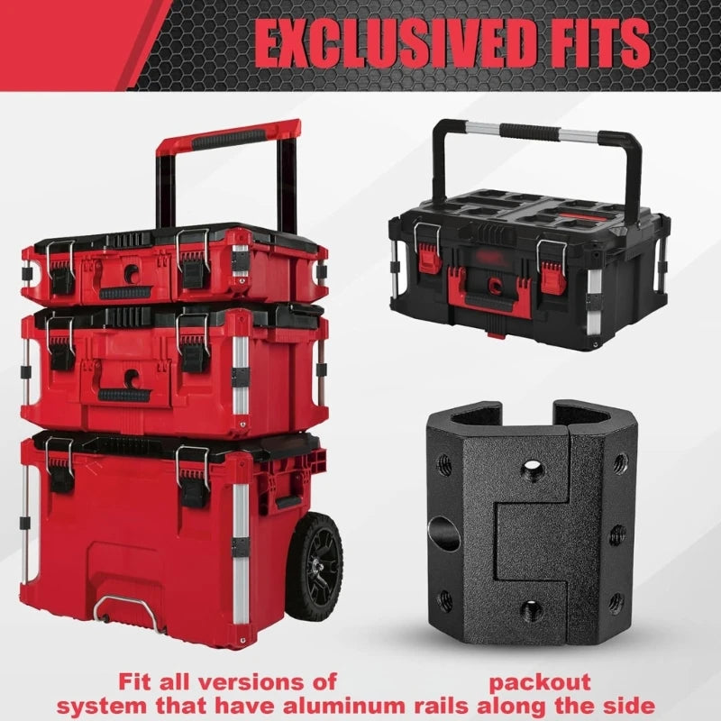 Tool Mounts Clip for Packout Corner Tool Boxes System Aluminum