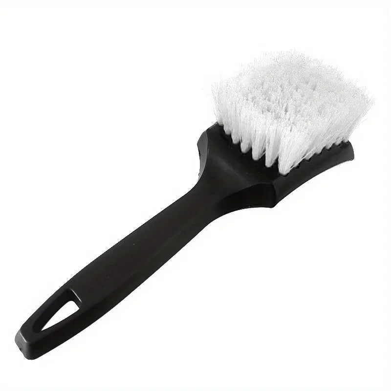 Car Tire Rim Brush Wheel Hub Cleaning Brushes Car Wheels Detailing Cleaning Accessories Black White Tire Car Washing Tool