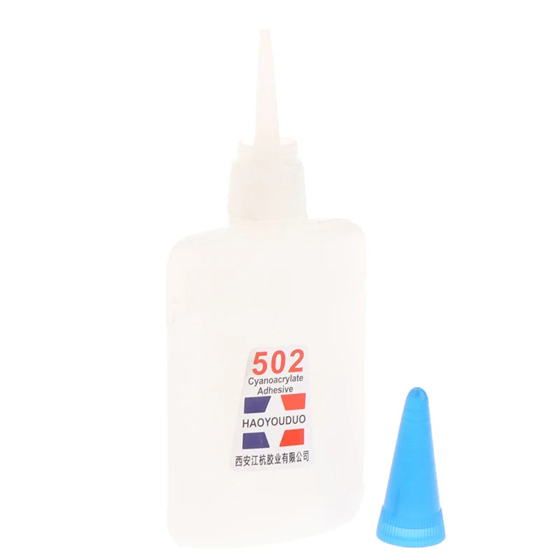 40Ml 502 Super Glue Instant Quick Dry Cyanoacrylate Strong Adhesive Quick Bond Leather Rubber Metal Office Supplies Fast Glue