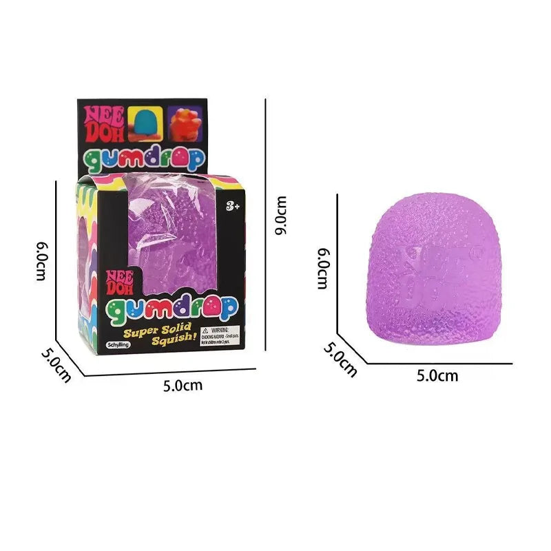 NeeDoh candy-colored stress-reducing squeeze ball toy, soft and slow-rebound adult stress-relieving squeeze ball toy