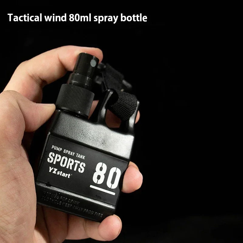 80ml Outdoor Portable Camping Pump Perfume Refillable Spray Bottle Empty with Buckle Cosmetic Containers Atomizer Bottle Travel