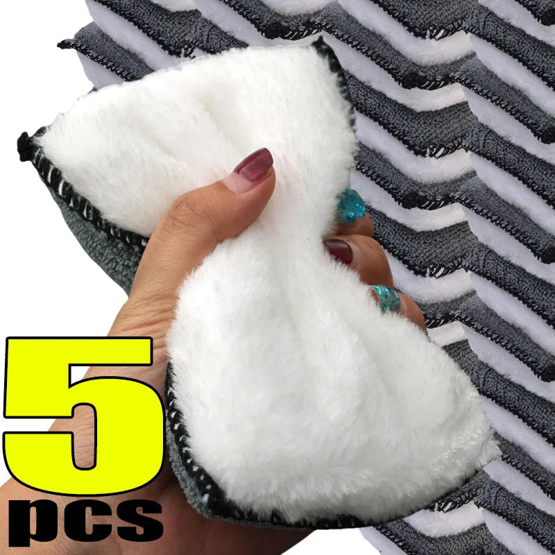 Car Wash Sponge for Removing Stains Dust Lint Polyester Car Care Tool 1–5 Pieces Double-Sided Cleaning Sponge Soft Microfiber