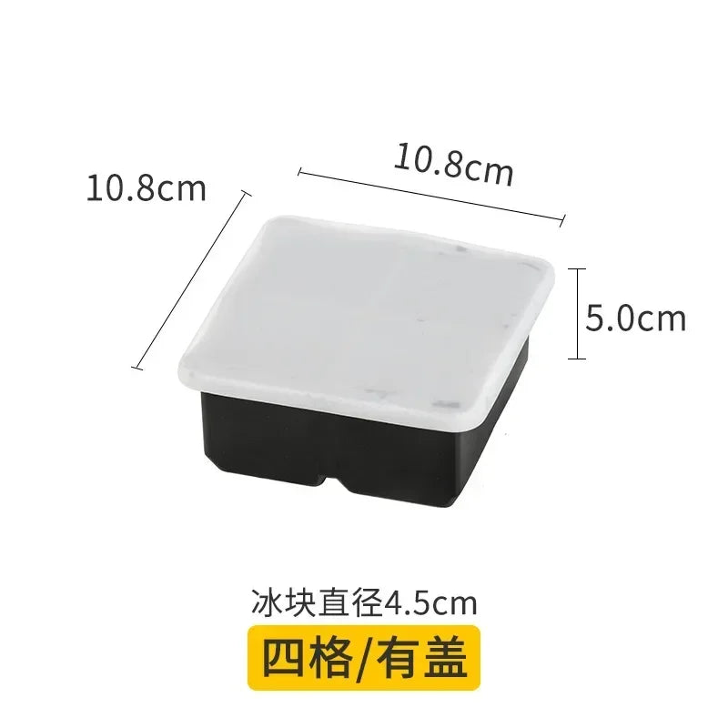 Food Grade Reusable Ice Maker IceCream Tools Ice Ball Mold Round Square IceTray Mold Silicone Ice Cube Mold Kitchen Tools