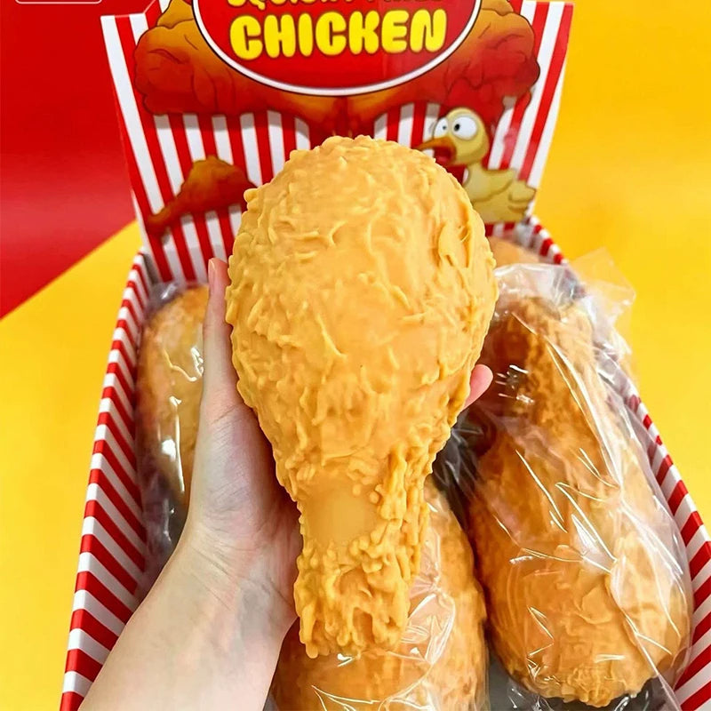 1PC Simulation Fried Chicken Drumstick Squishy Toy Slow Rising Realistic Food Squeeze Toy Boys Girls Birthday Party Favors Gifts