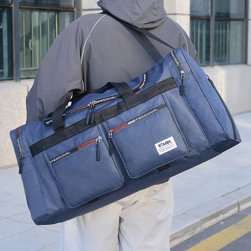 Sports Men's Cross-Body Storage Bag, Extra Large Capacity Travel Bag