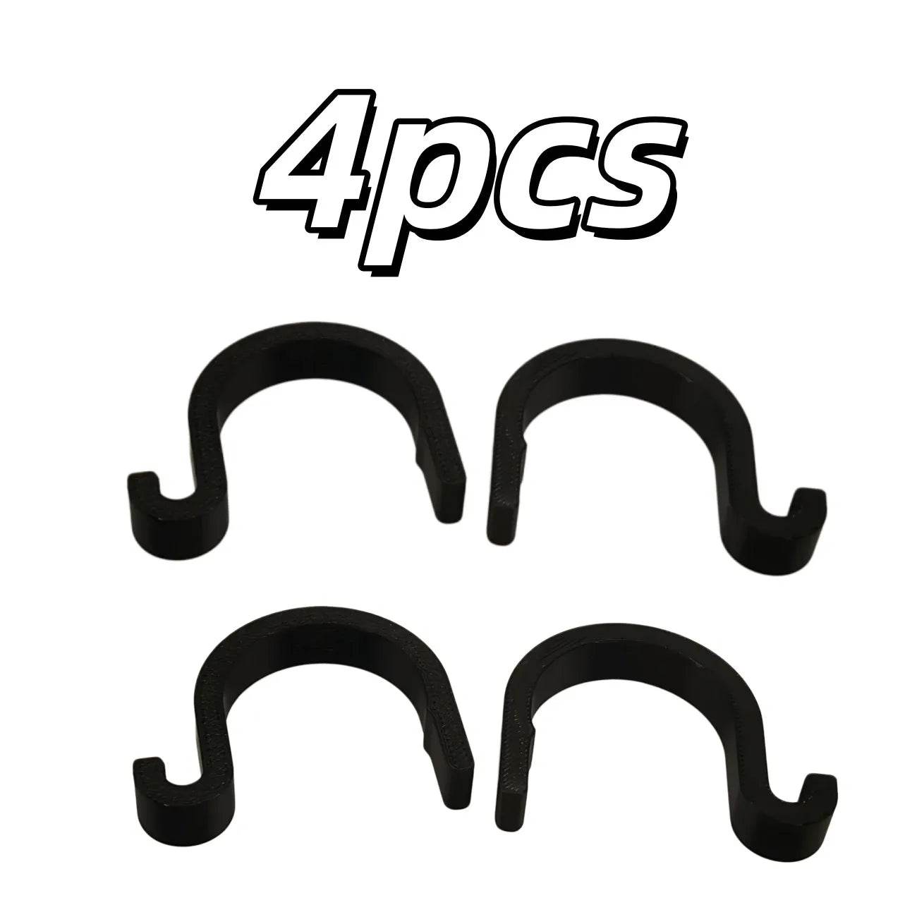 4-Pack No-Drill Car Headrest Hooks – Multifunctional, for Umbrellas, Bags & Interior Storage