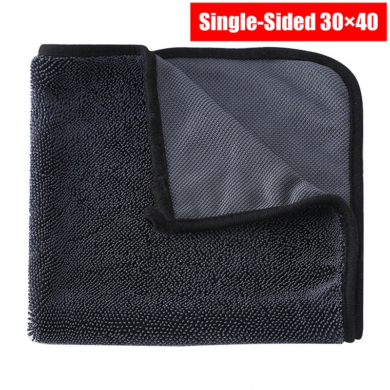 Car Wash Towel Microfiber Single/Double-Sided Ultra Absorbent Car Wash Cloth Cleaning Drying Towel Washing Car Cleaning Tool