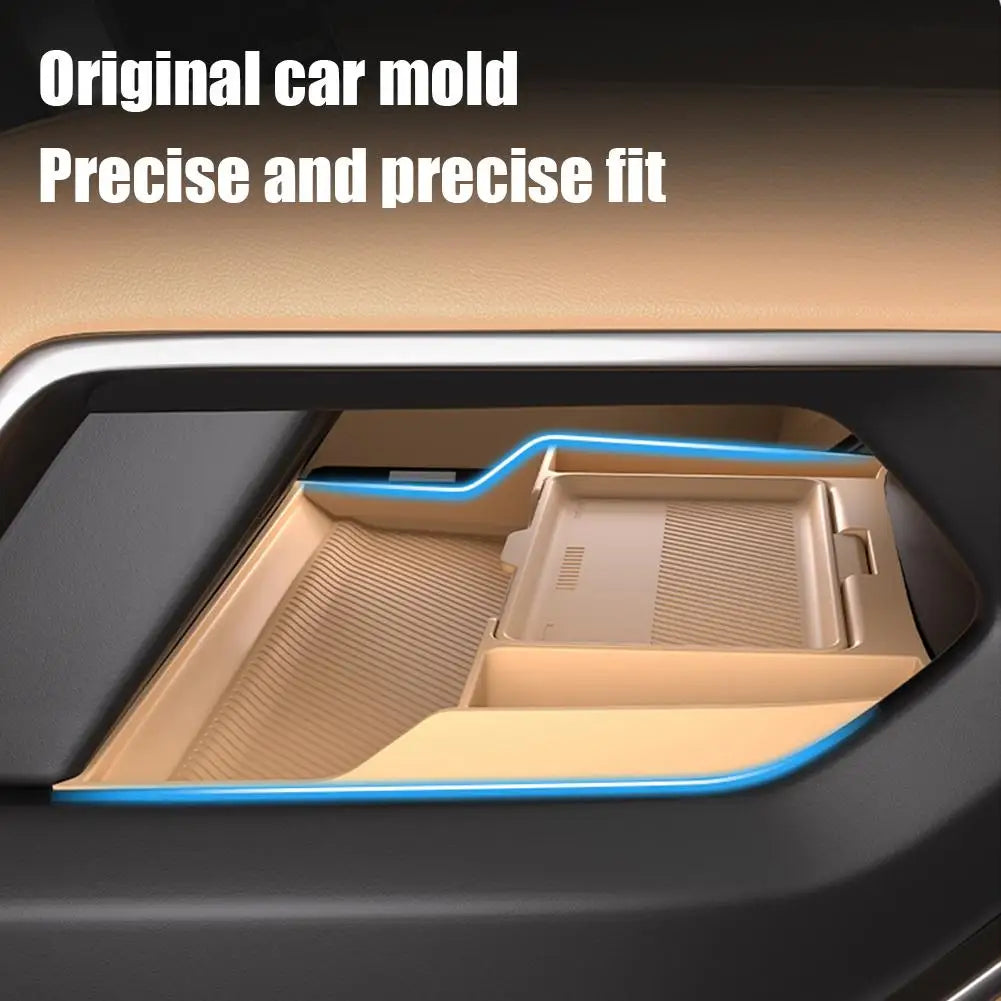 For BYD Formula Leopard 8 Double Layer Storage Box Storage Accessories Console Center Box Tray Center Car Under Storage Int L7F9