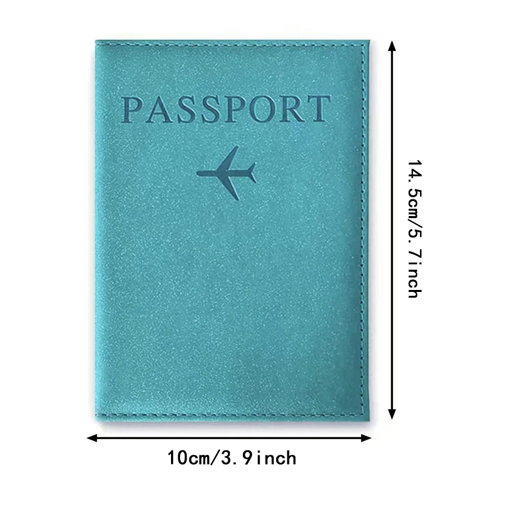Passports Pouch Passport Protective Cover Green Letter Series Watertproof Passport Case Passports Holder PU ID Card Holders