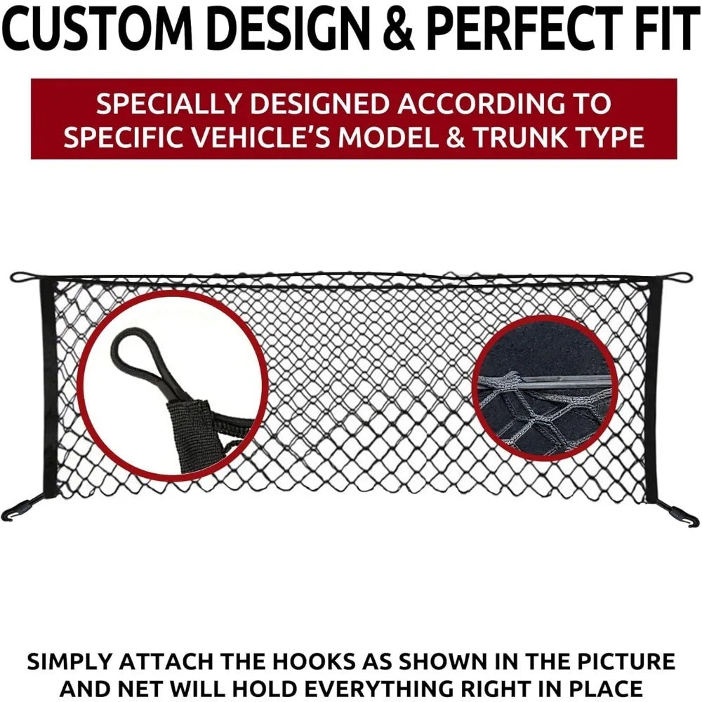 Trunk Envelope Style Mesh Cargo Net for Toyota Camry 2018-2024 - Car Accessories - Premium Trunk Organizer and Storage