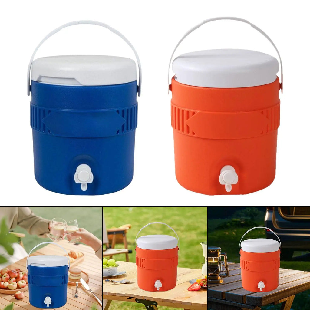 3.8L Insulated Camping Cooler Water Jug Barrel Portable Multifunction Ice Water