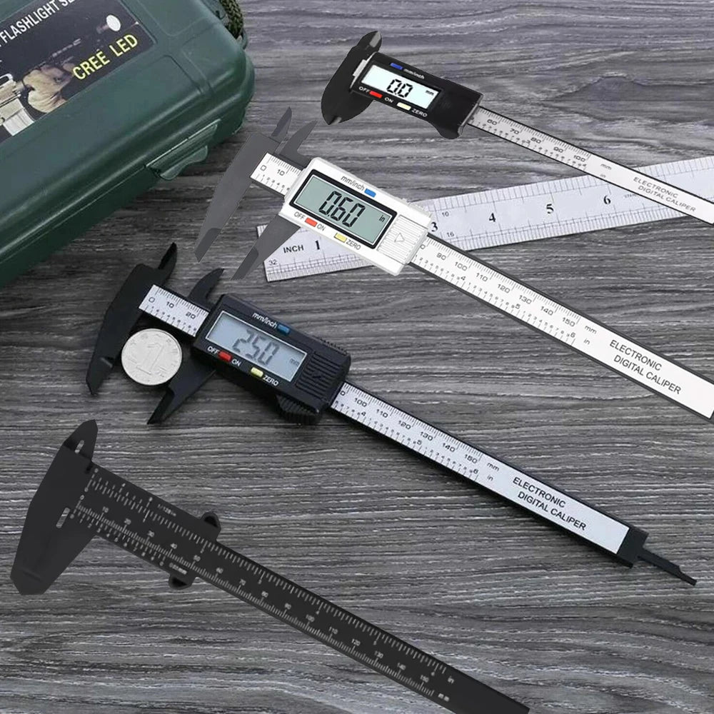 1PC Mini Plastic/Vernier Caliper. Display Caliper Student Vernier Scale 0 to 150mm Measuring Tool. Plastic Caliper