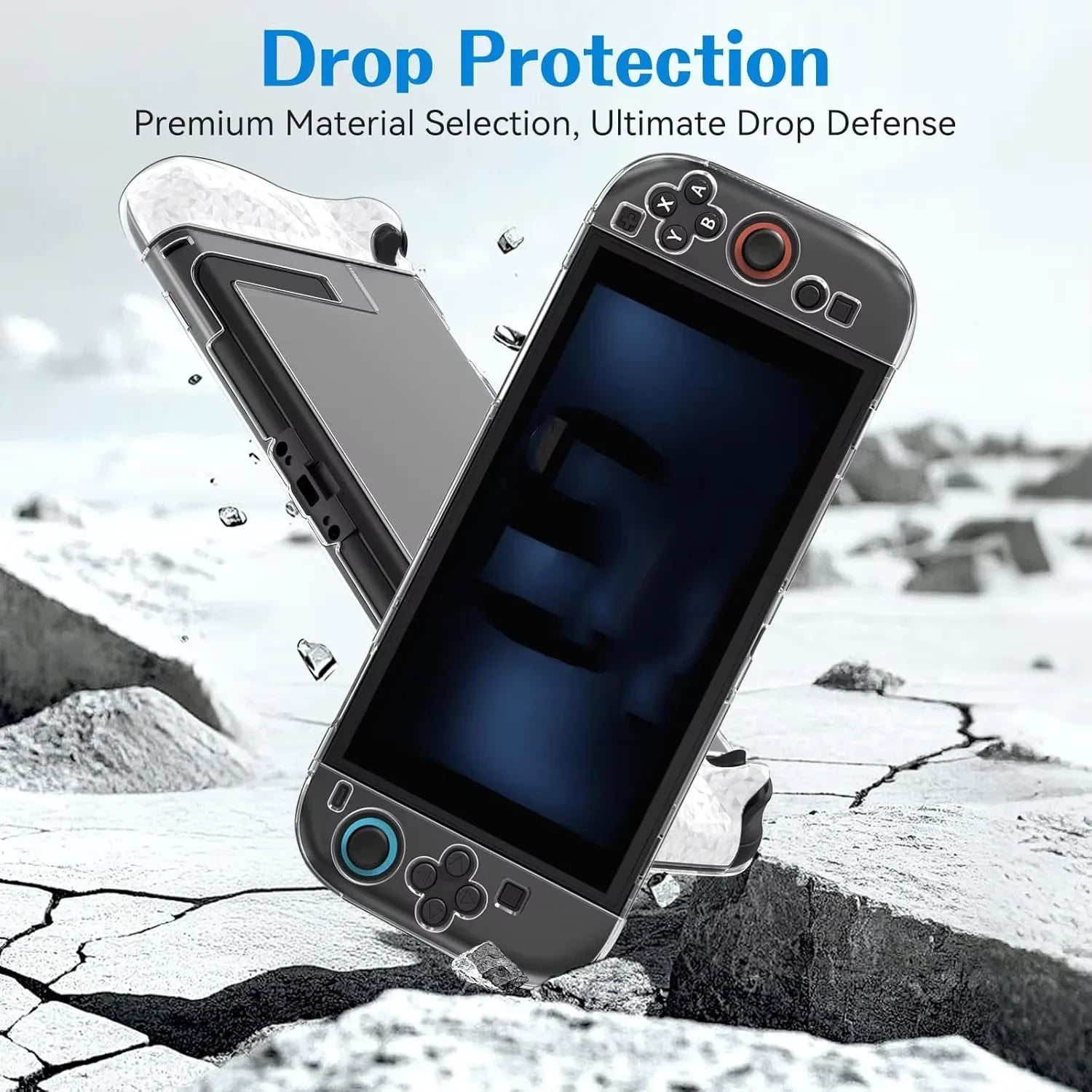 PC +TPU Soft Protective Case for Nintendo Switch 2 Joystick Controller Split Cover Skin Shell Protector For Switch 2 Accessories