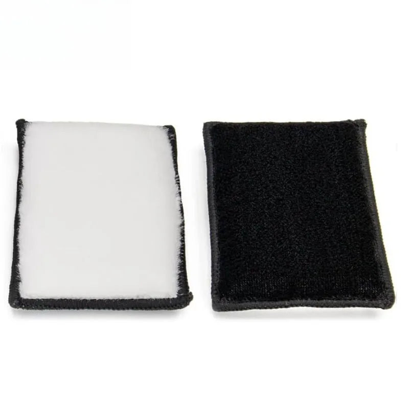 2PCS Microfiber Car Cleaning Sponge Pads Interior Detailing Applicator Sponge Dashboard Leather Seat Window Car Wash Cleaning